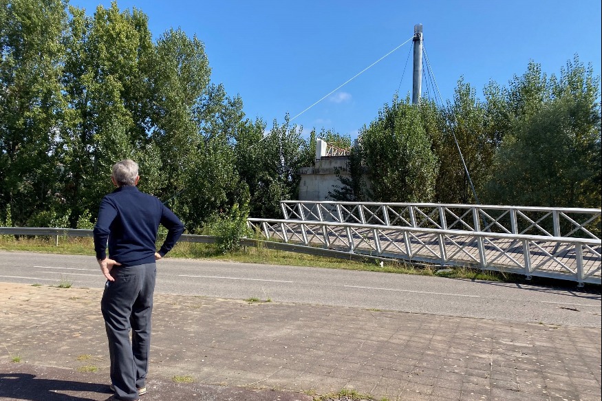 FERMETURE DE LA PASSERELLE PIETONNE  AGEN - LE PASSAGE