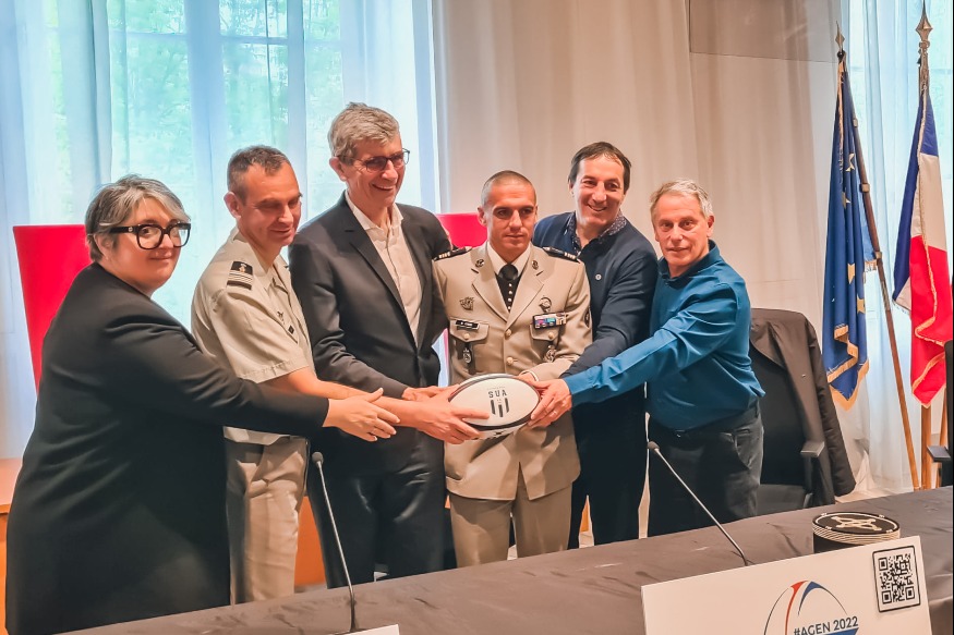 Championnat du monde  militaire de rugby à 7 au Stade Armandie