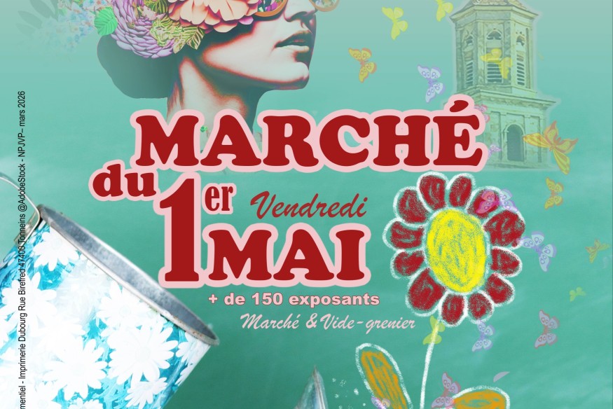 Tonneins : Marché du 1er Mai Quartier St Pierre Vendredi 1er MAI 2026